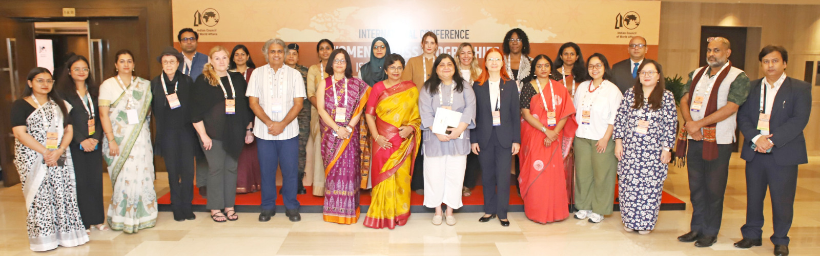 Delegates at the ICWA International Conference on ‘Women Across Geographies: Issues and Perspectives’ held on 8-9 October 2025 in New Delhi